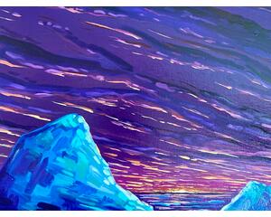 "The Bergs" Original Chris Wakefield Oil Painting on Canvas